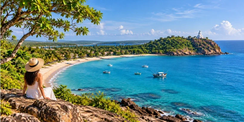 Tropical Bay View of Trincomalee, Sri Lanka in September